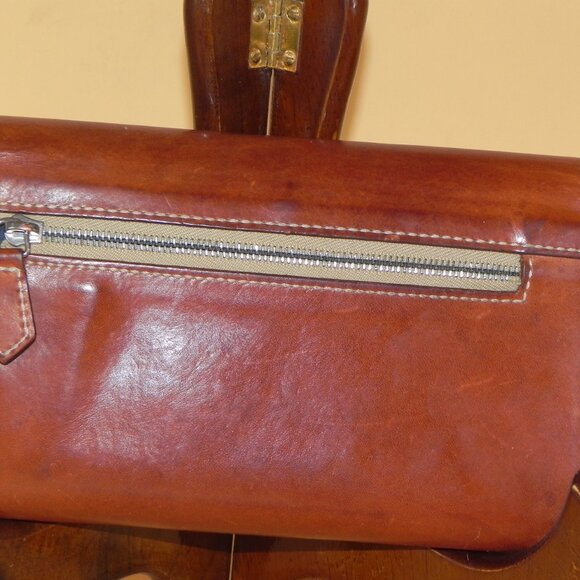 Dooney & Bourke Alto Collection Checkbook Holder Vacchetta Leather Wallet - Picture 10 of 11